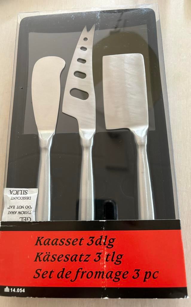 3-delige Kaasset - Roestvrij staal, Ophalen of Verzenden, Nieuw, Rvs of Chroom, Bestekset