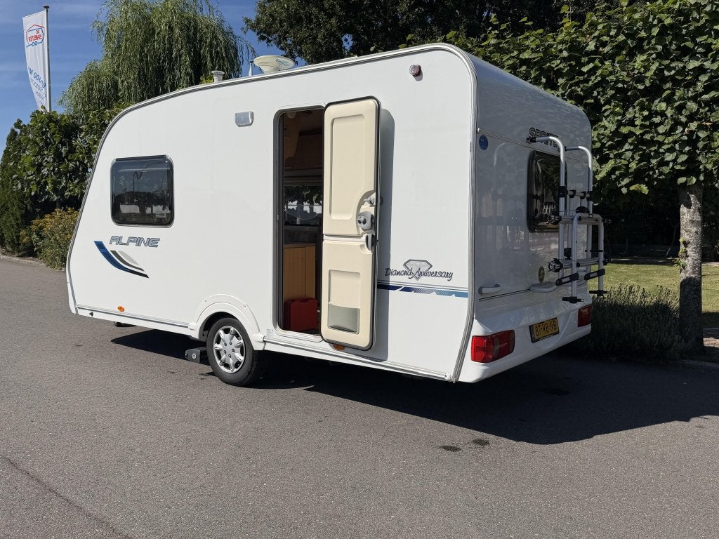 Sprite Alpine 440 verkocht, Caravans en Kamperen, Caravans, Dwarsbed, Standaardzit, Tot en met 2, Bedrijf