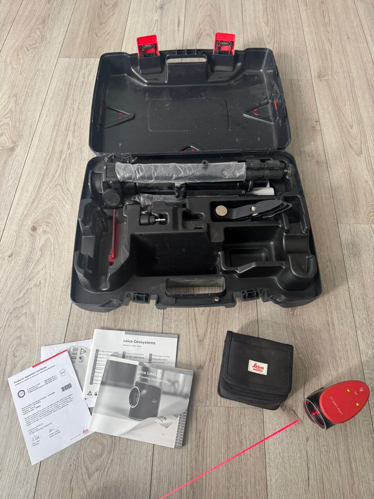 Leica L2 cross line laser, Ophalen of Verzenden, Zo goed als nieuw