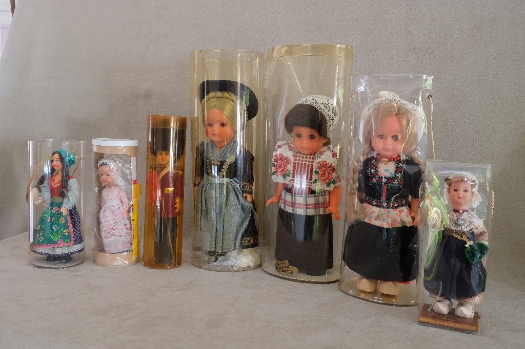 klederdracht popjes  vintage, Ophalen of Verzenden, Gebruikt, Pop