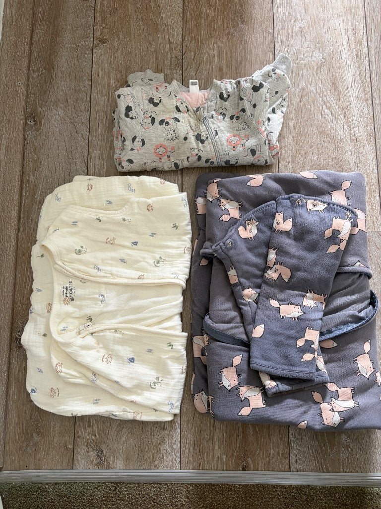 Baby slaapzak met afneembare mouwen 3 tog Hema, Ophalen, Gebruikt, Hema, Dubbele rits