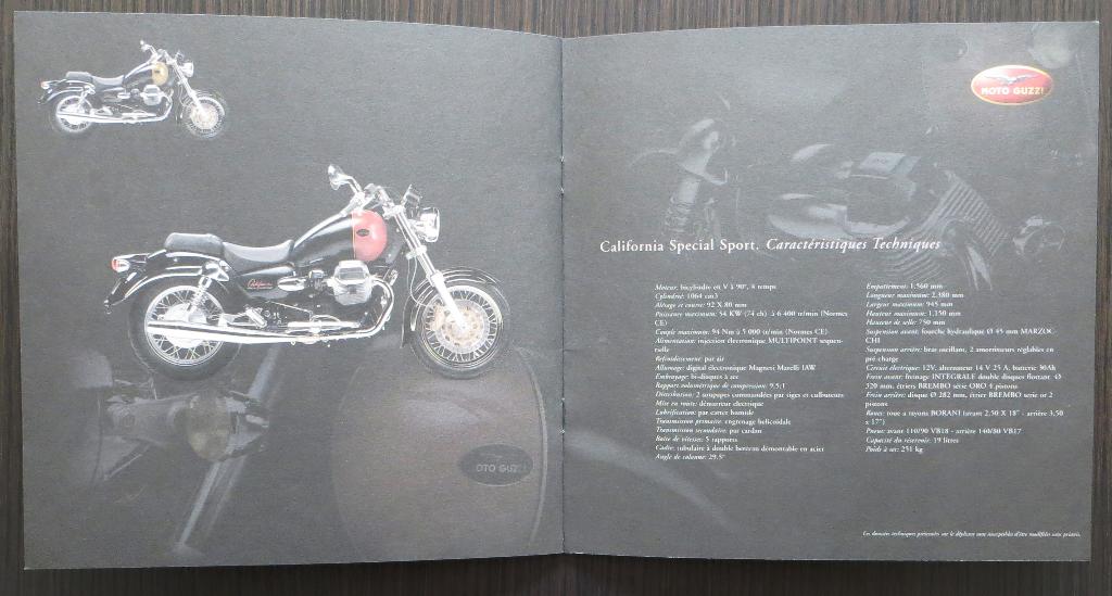Folder Moto Guzzi Collection modellen 2001 - 16 blz (Frans), Verzenden, Moto Guzzi