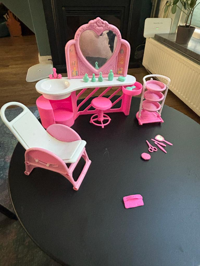 Vintage Barbie Kapsalon Speelset 1989, Ophalen of Verzenden, Gebruikt, Barbie