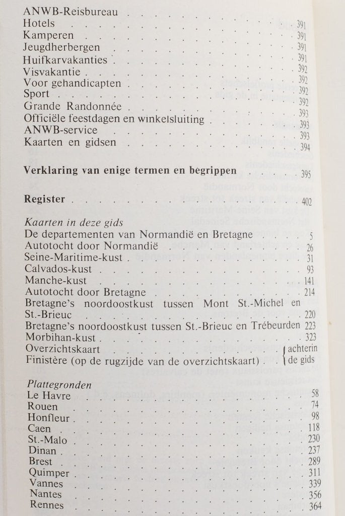 Normandie en Bretagne - Reisgids ANWB jaren 70, Verzenden, Europa, Zo goed als nieuw, Reisgids of -boek