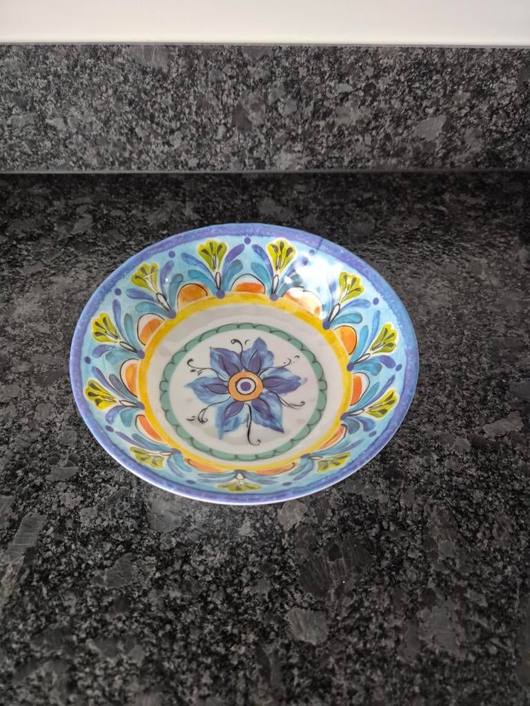 Kleurrijke Schaal melamine, Ophalen of Verzenden, Glas, Overige stijlen, Schaal of Schalen