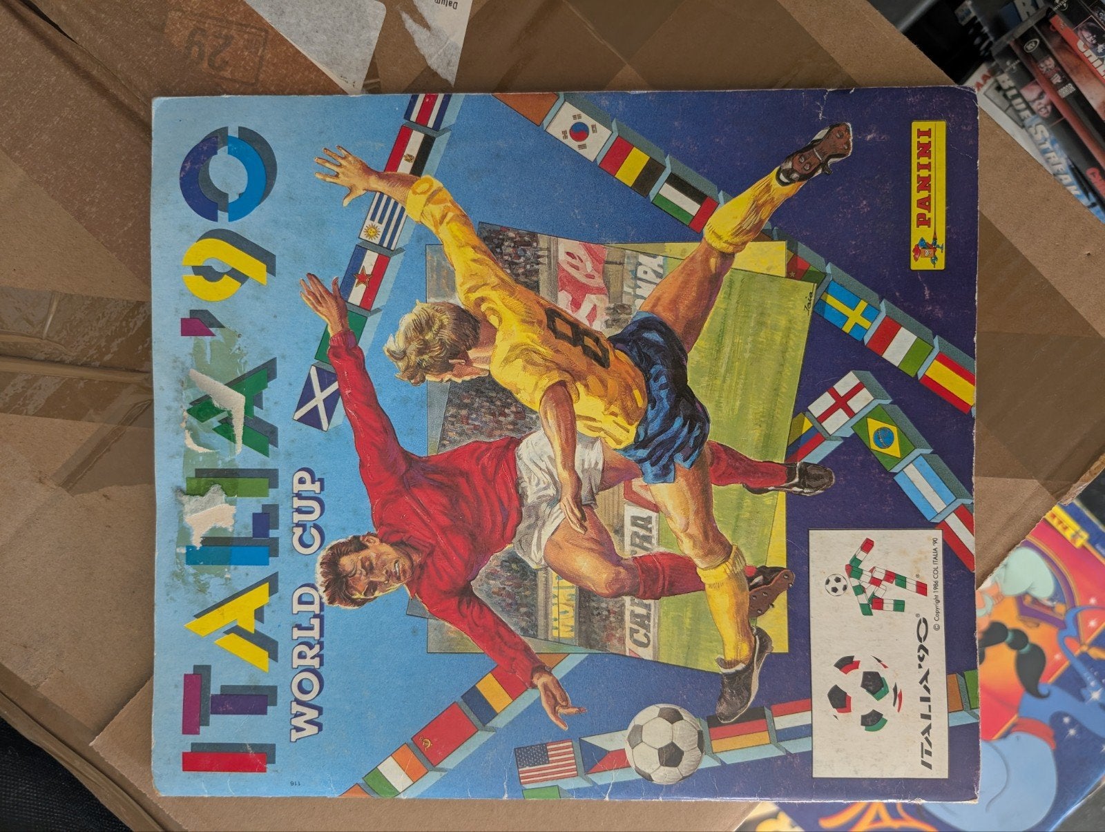 Panini Italia 90 WK Voetbal Album - met Maradona, Verzamelen, Ophalen of Verzenden, Gebruikt, Overige sporten, Boek of Tijdschrift
