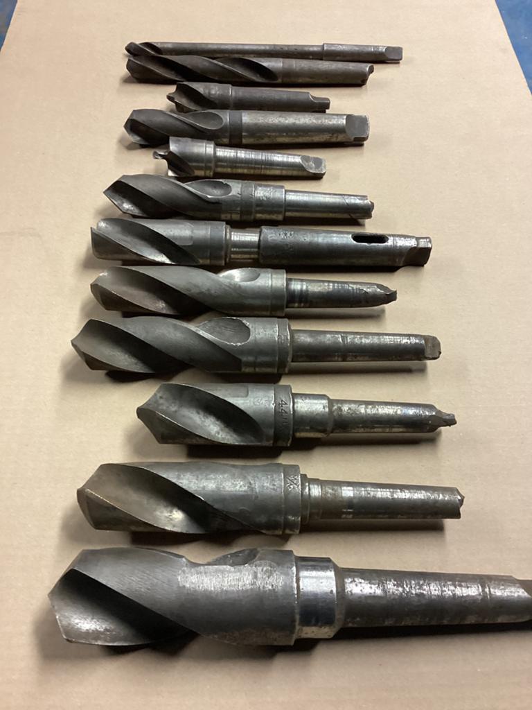 12 stuks zeer gebruikte spiraalboren, Ophalen, Gebruikt, Onderdeel