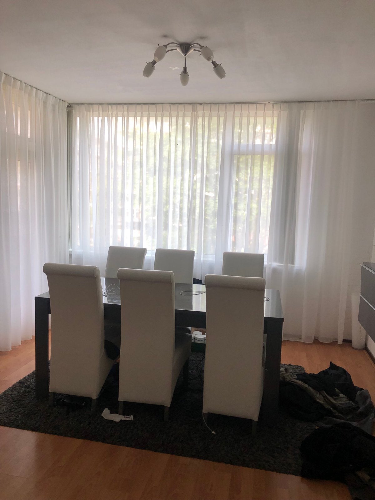 Witte vitrage gordijnen - Lichtdoorlatend, Ophalen, Vitrage, Gebruikt, Wit