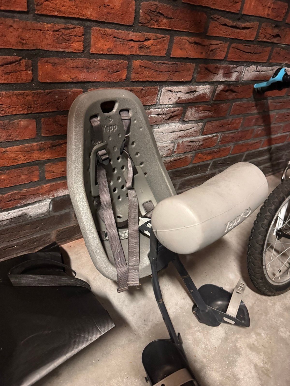 Yepp fietsstoeltje met windscherm, Fietsen en Brommers, Ophalen of Verzenden, Gebruikt, Voorzitje