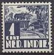 Ned-Indie NVPH nr 186 postfris Karbouw 1934, Ophalen of Verzenden, Postfris, Zuidoost-Azië