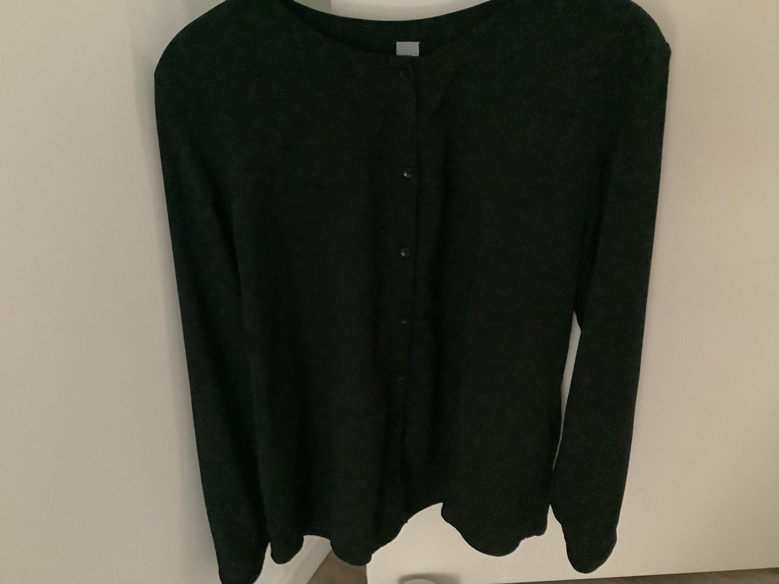 Erfo blouse maat 42, Kleding | Dames, Ophalen of Verzenden, Zo goed als nieuw, Maat 42/44 (L), Zwart