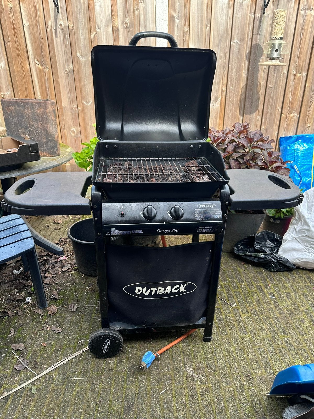 Nette gas bbq, Ophalen, Gebruikt