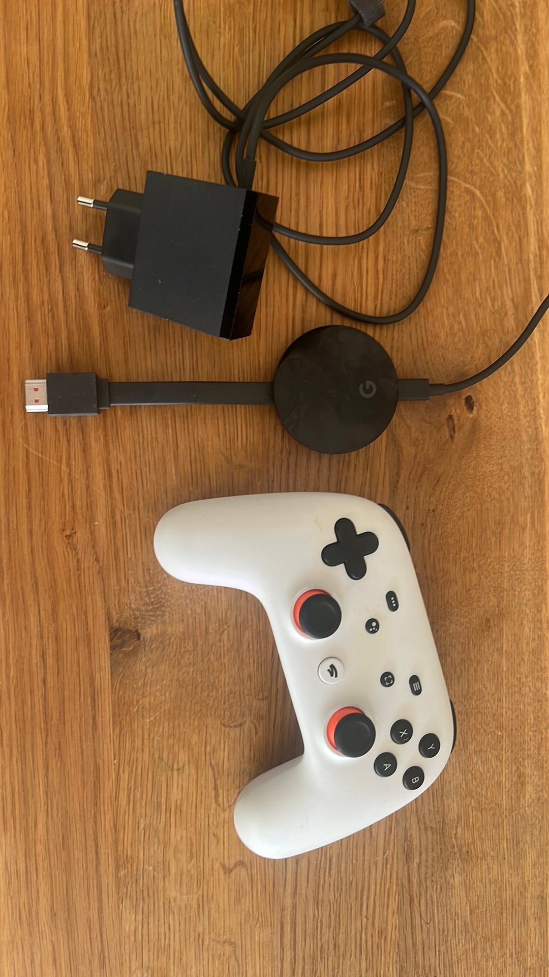 Google Stadia-controller met chromecast ultra 4K, Ophalen of Verzenden, Zo goed als nieuw, Controller