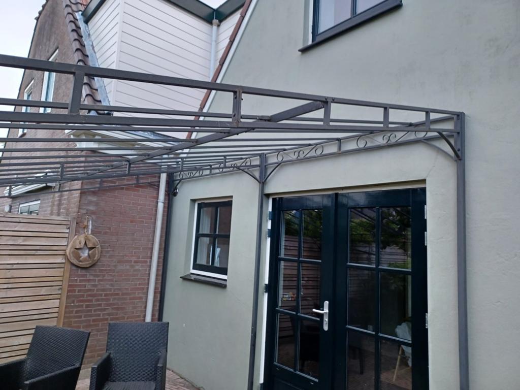 Stalen pergola/overkapping voor terras of tuin, Tuin en Terras, Ophalen, Gebruikt, Tuinpaviljoen
