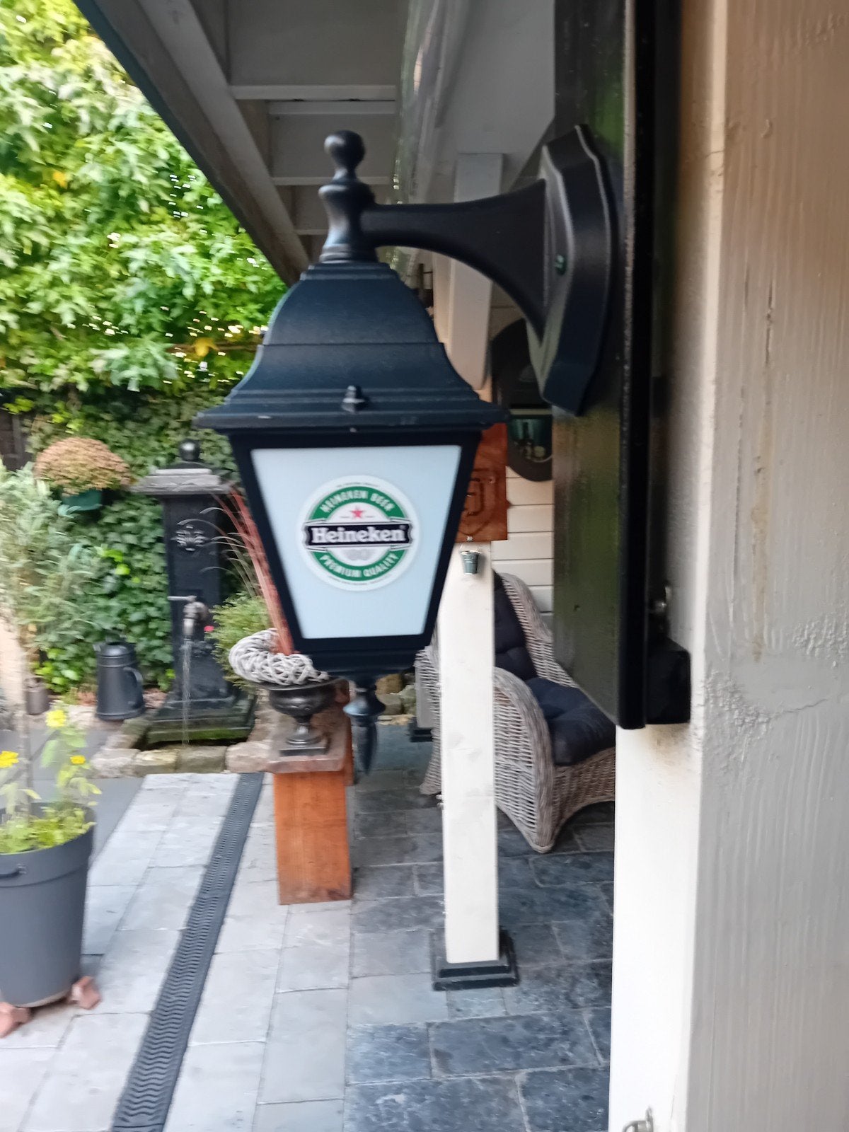 leuke Heineken lantaarn, Verzamelen, Biermerken, Ophalen of Verzenden, Zo goed als nieuw, Heineken