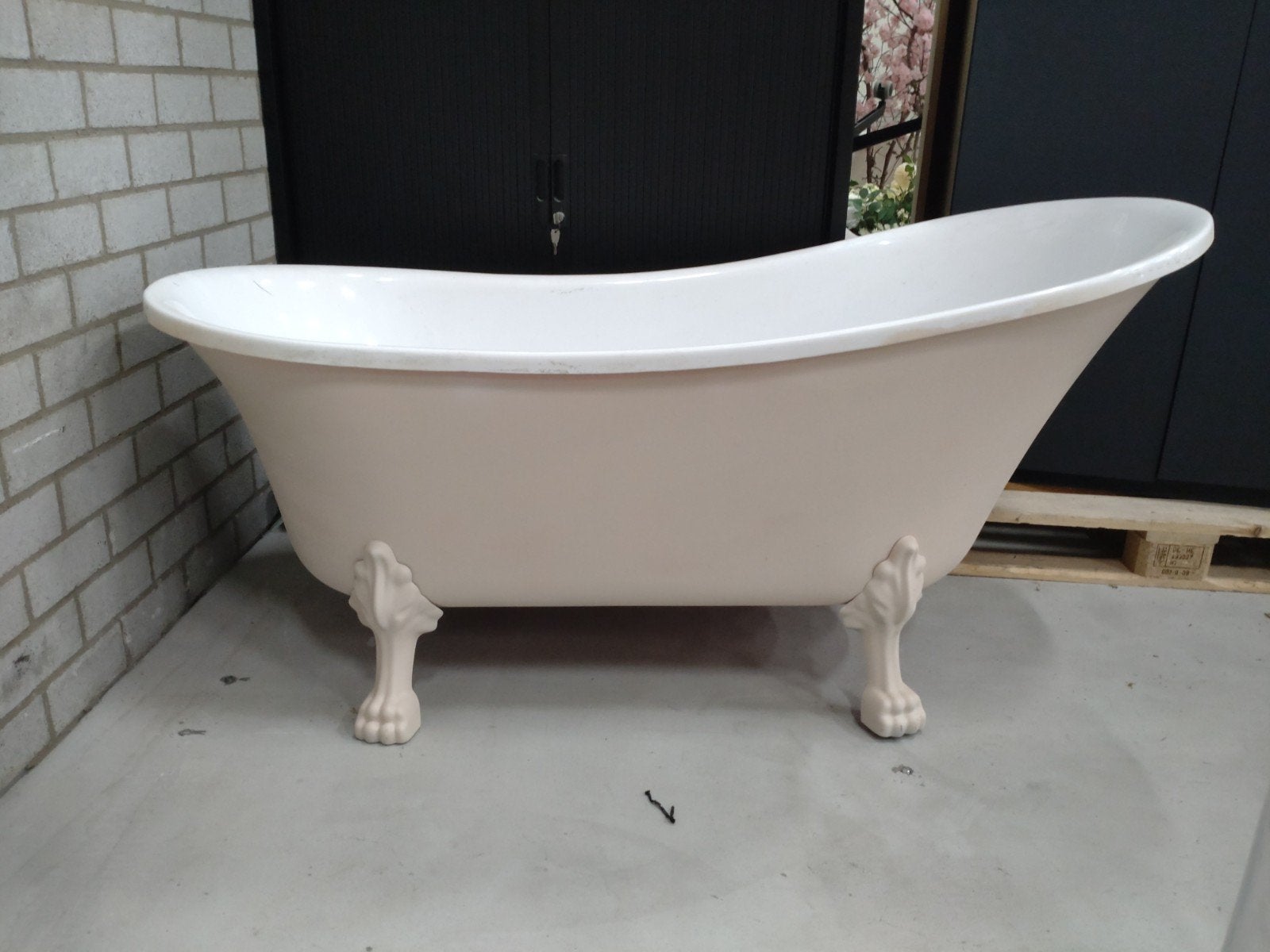 Vintage badkuip op pootjes - 160x72x77 cm, Ophalen, Gebruikt