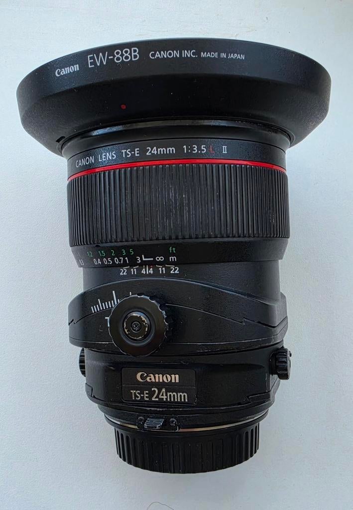 Canon TS-E 24mm f/3.5L II Tilt-Shift Lens, Audio, Tv en Foto, Fotografie | Lenzen en Objectieven, Ophalen of Verzenden, Zo goed als nieuw