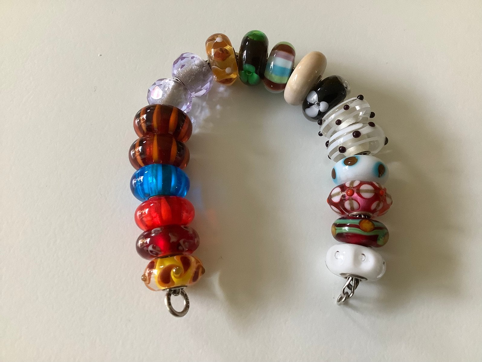 Trollbeads, ooak, retired, diverse kleuren, prisma., Ophalen of Verzenden, Zo goed als nieuw, Glas of Kristal, Trollbeads
