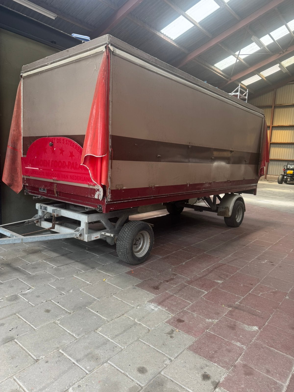 Markwagen/ foodtruck schamelwagen aanhanger, Auto diversen, Aanhangers en Bagagewagens, Ophalen, Gebruikt