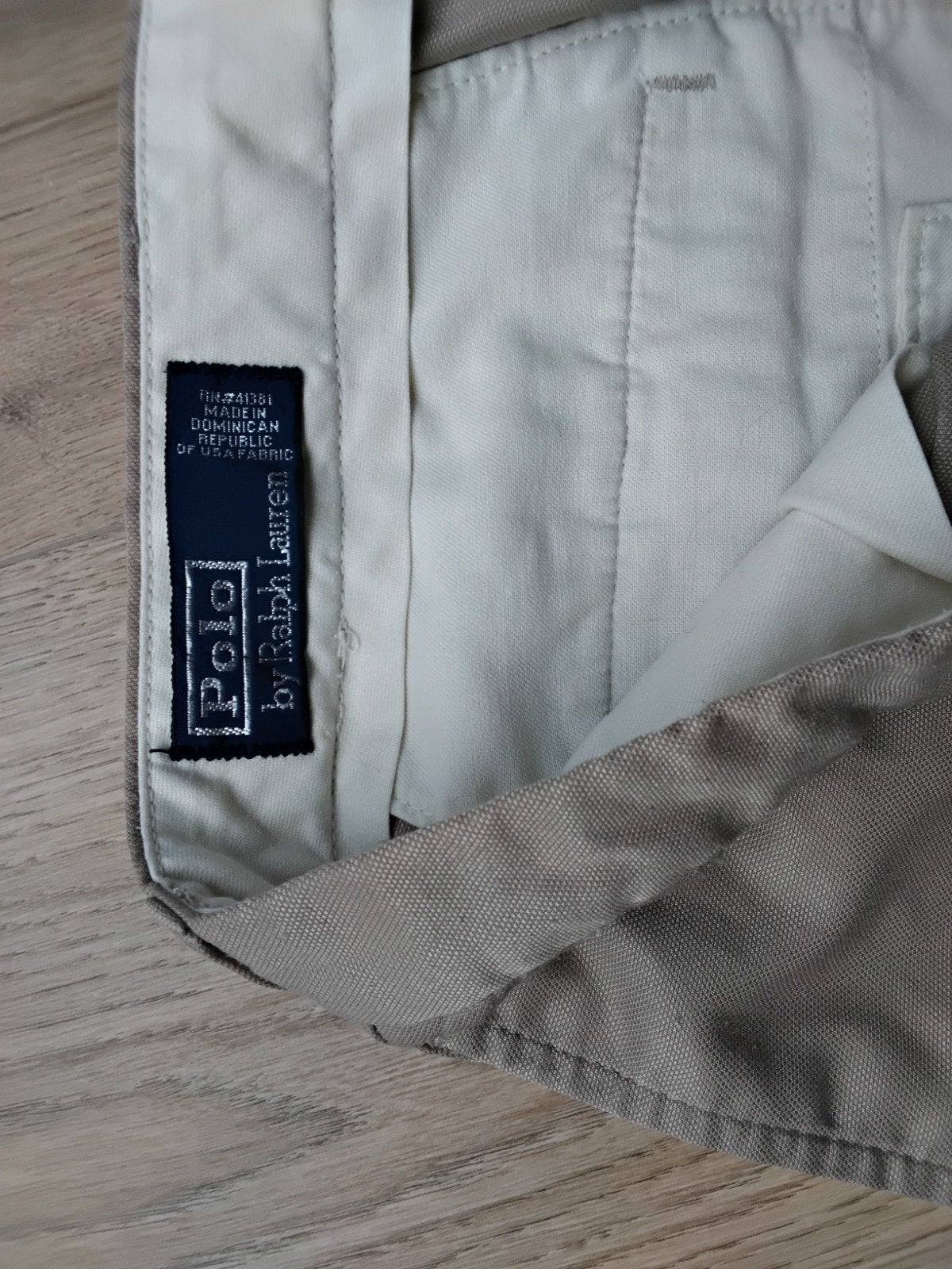 Polo Ralph Lauren Heren Chino Broek - Beige - Maat L unisex, Ophalen of Verzenden, Zo goed als nieuw, Beige, Lang