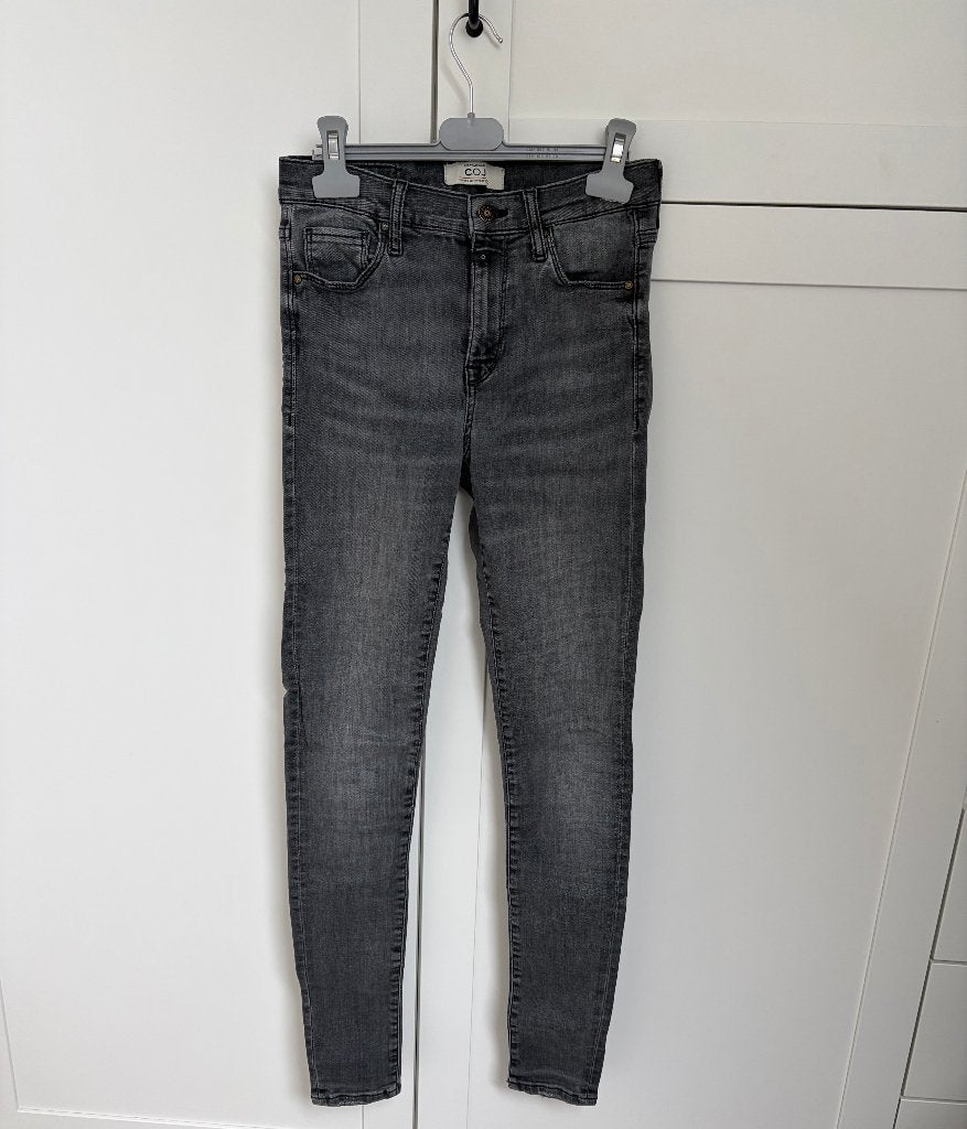 Skinny Jeans maat W27/L32 COJ spijkerbroek, COJ, Ophalen of Verzenden, W27 (confectie 34) of kleiner, Grijs
