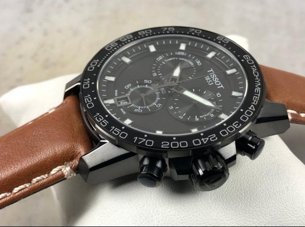 Tissot Supersport Chronograph horloge - Nieuw in doos, Sieraden, Tassen en Uiterlijk, Horloges | Heren, Overige merken, Leer, Staal
