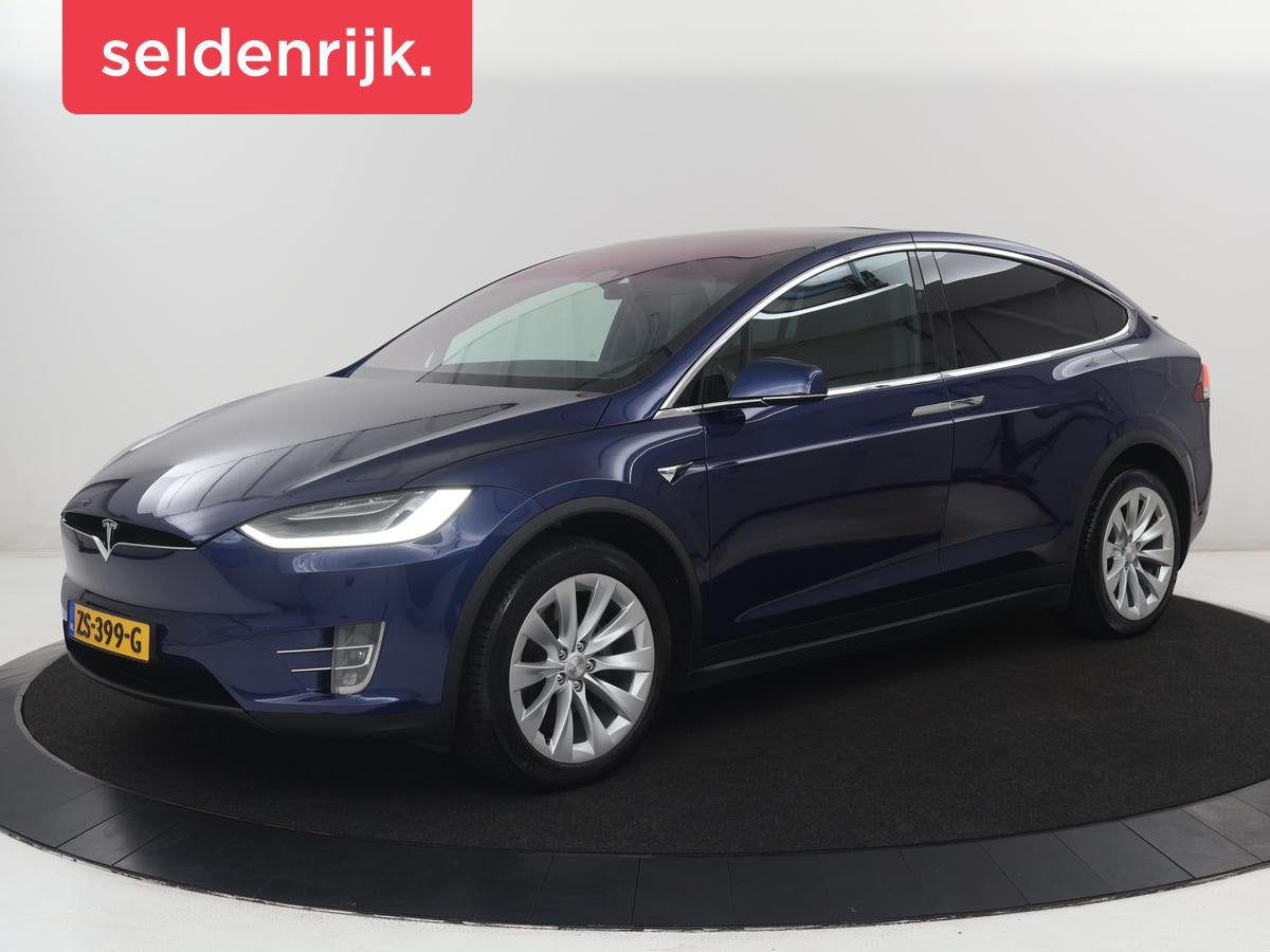 Tesla Model X Long Range | SOH 86% | Panoramadak | Trekhaak, Auto's, Tesla, Model X, Gebruikt, 100 kWh, Blauw