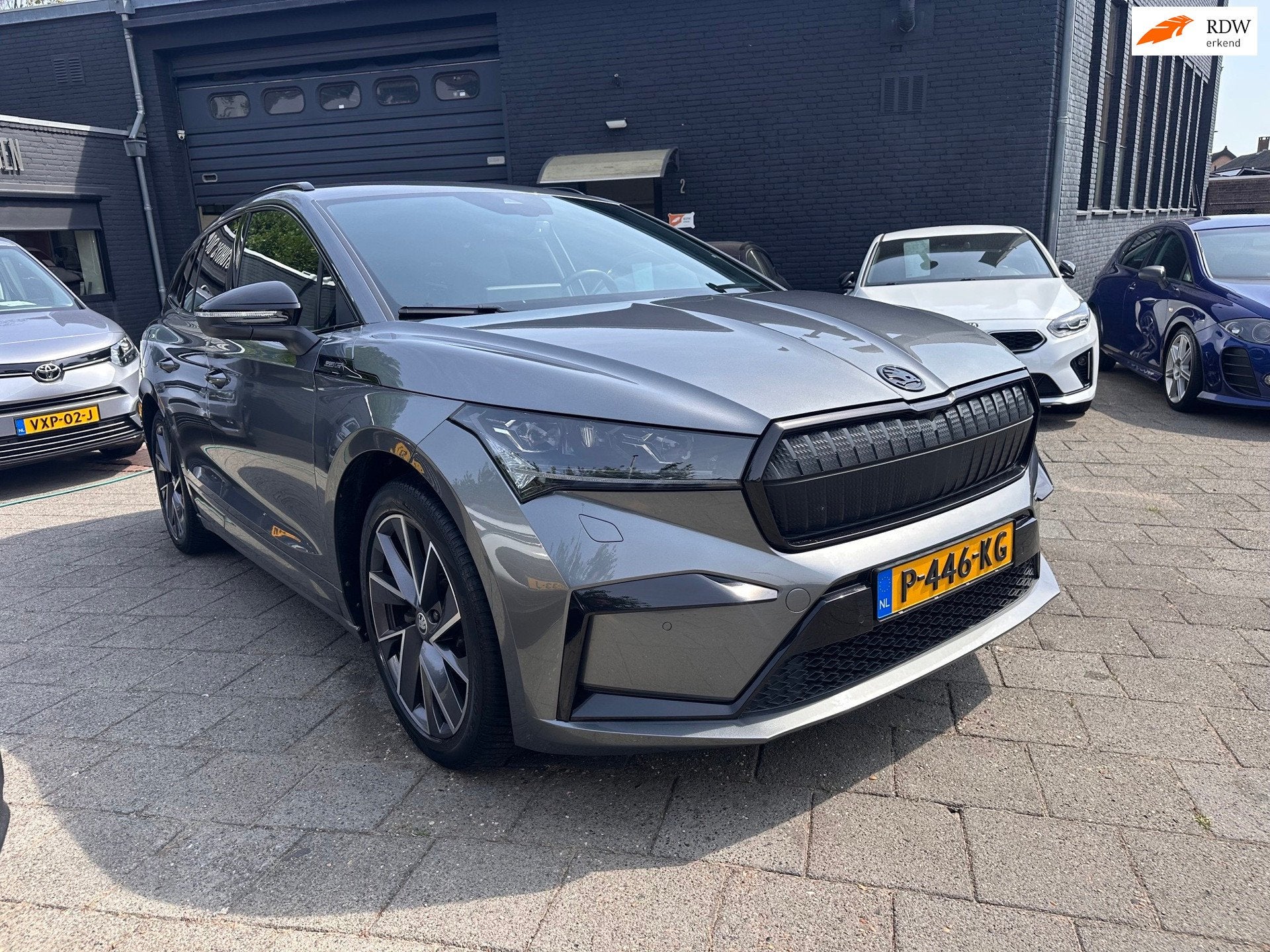 Skoda Enyaq iV 60 Sportline|180pk|SOH 90,95%|Matrix LED|Came, Auto's, Automaat, Dealer onderhouden, Gebruikt, 110 €/maand