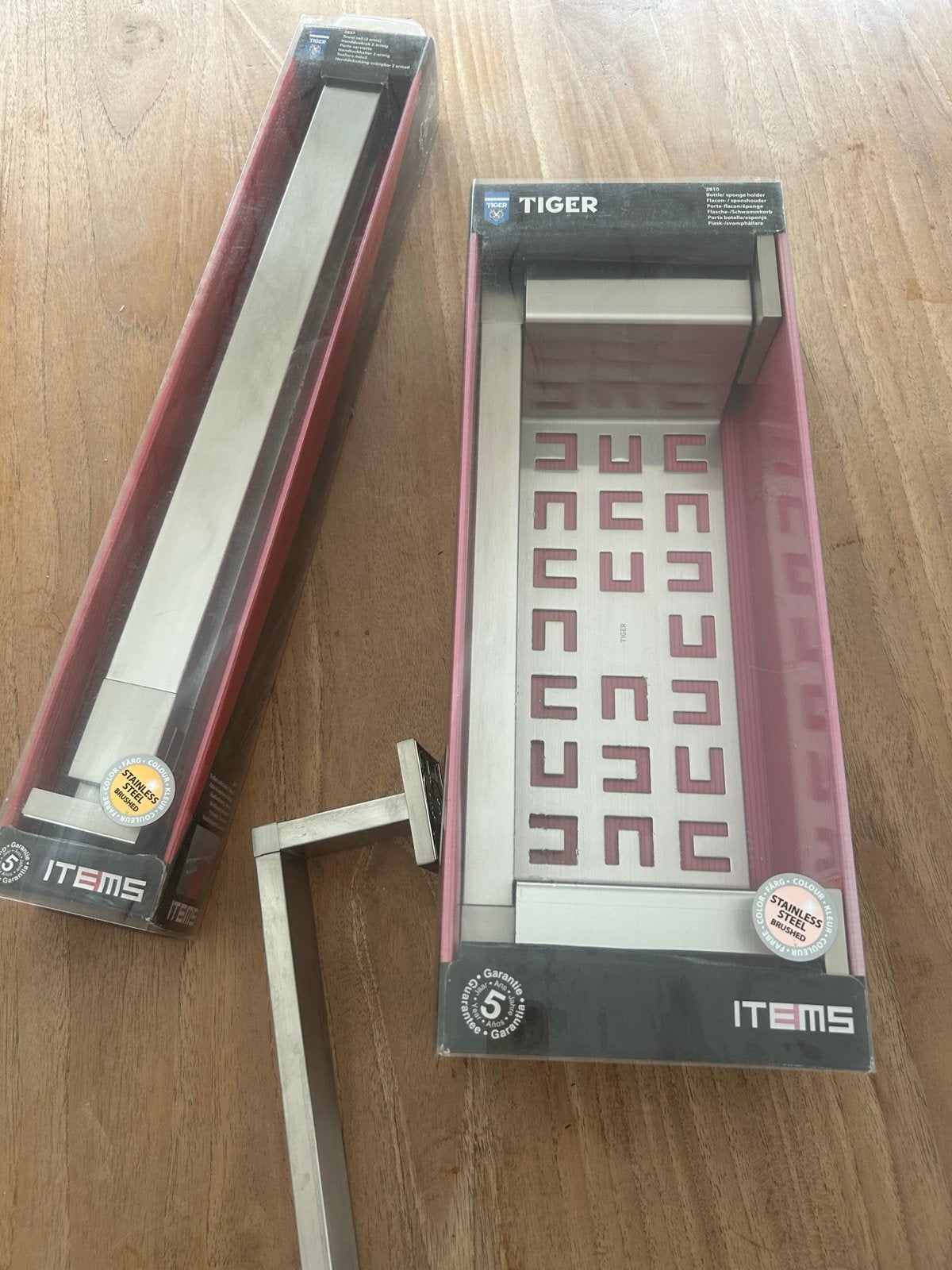 Nieuwe Tiger badkamer accessoires - zilverkleurig, Ophalen, Nieuw, Overige kleuren, Handdoekenrek