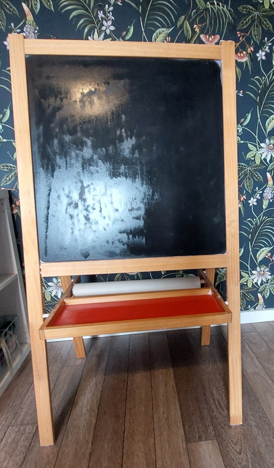 Houten kinder krijtbord  en whiteboard ineen, Kinderen en Baby's, Ophalen, Gebruikt