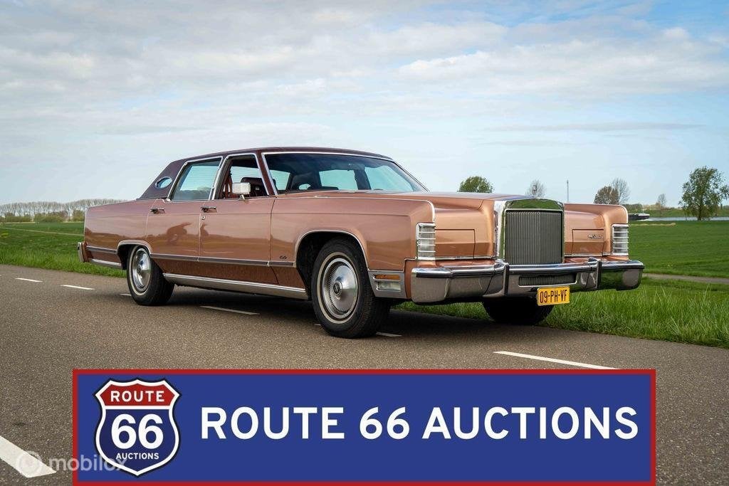 Lincoln Continental Town Car | 1979 | Route 66 Auctions, Auto's, Overige carrosserieën, Zwart, Bedrijf, Handgeschakeld