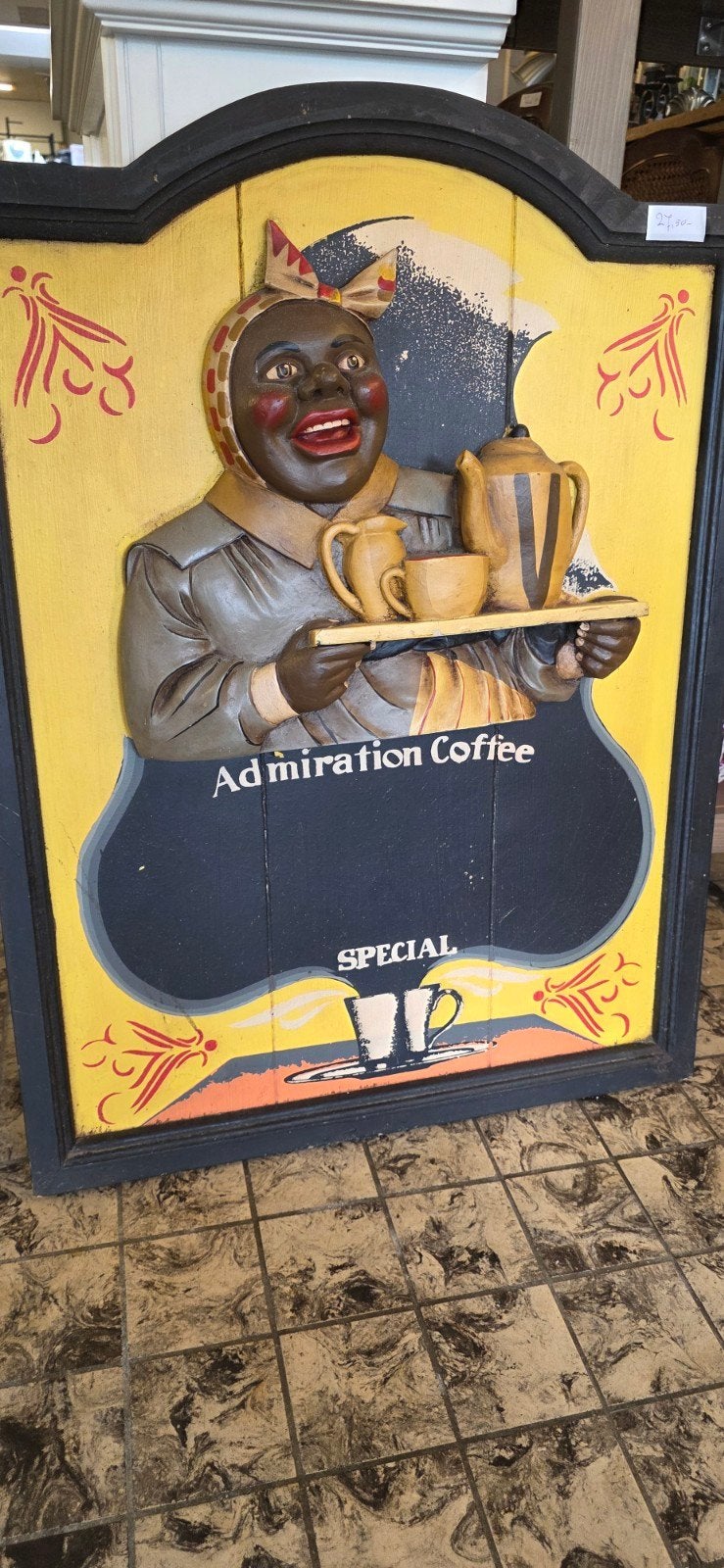 Vintage Adoration Coffee Reclamebord Houten Muurdecoratie, Ophalen