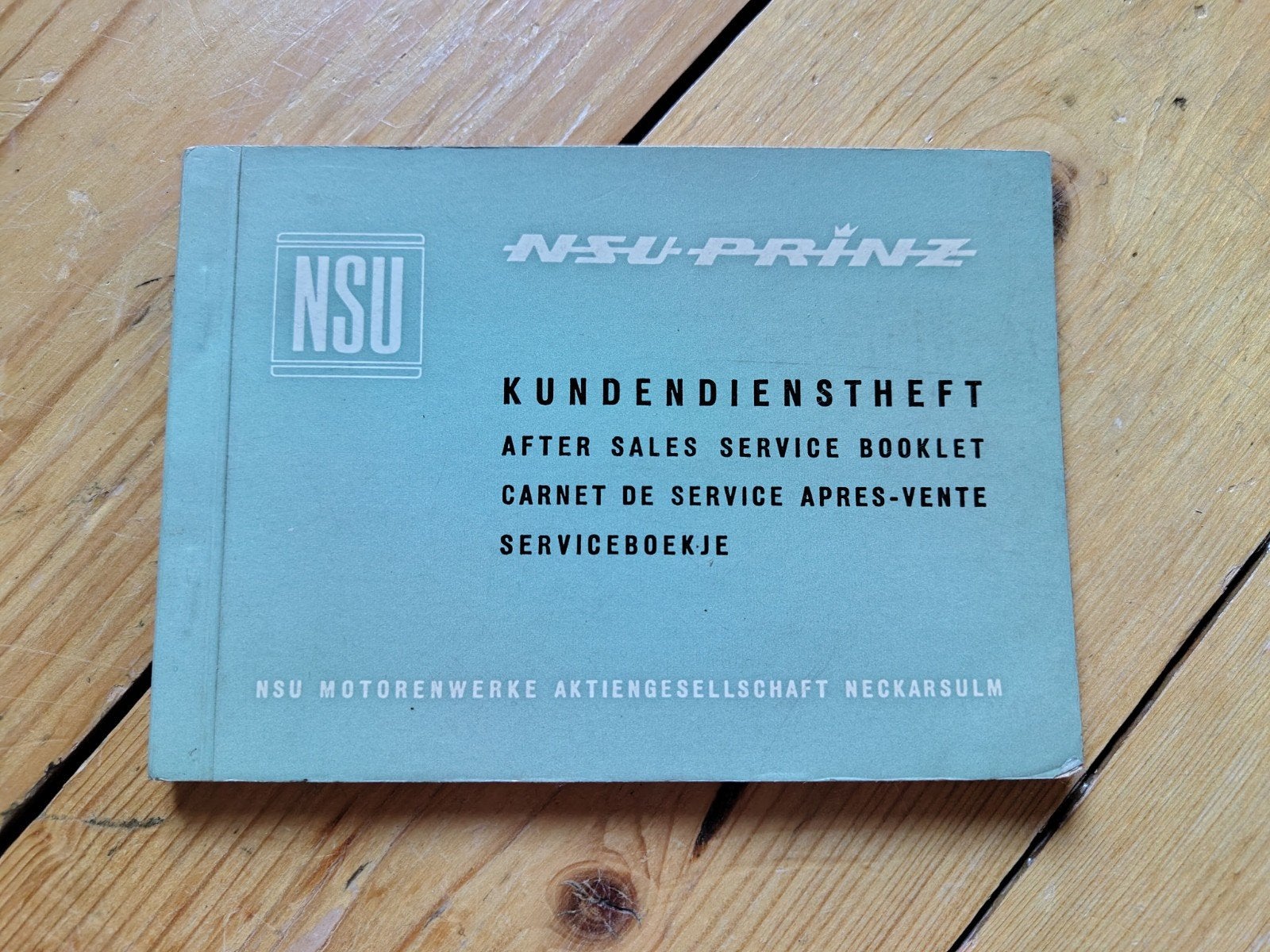 Serviceboekje NSU Prinz 1965 Den Haag, Ophalen of Verzenden