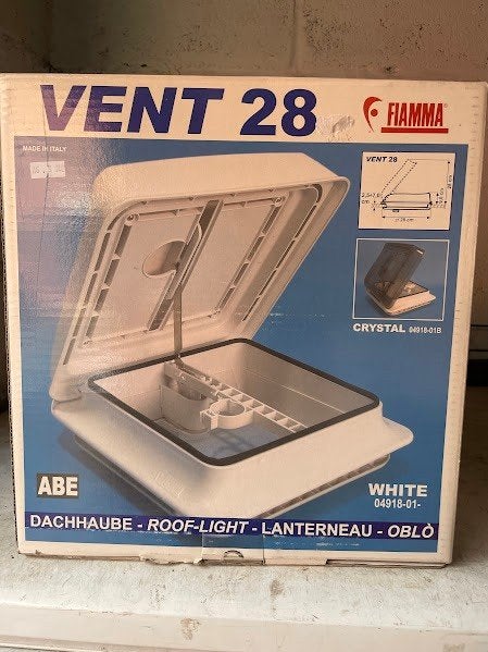 fiamma ventilatie luik 28 met muggengaas zonder ventilator, Ophalen of Verzenden, Nieuw