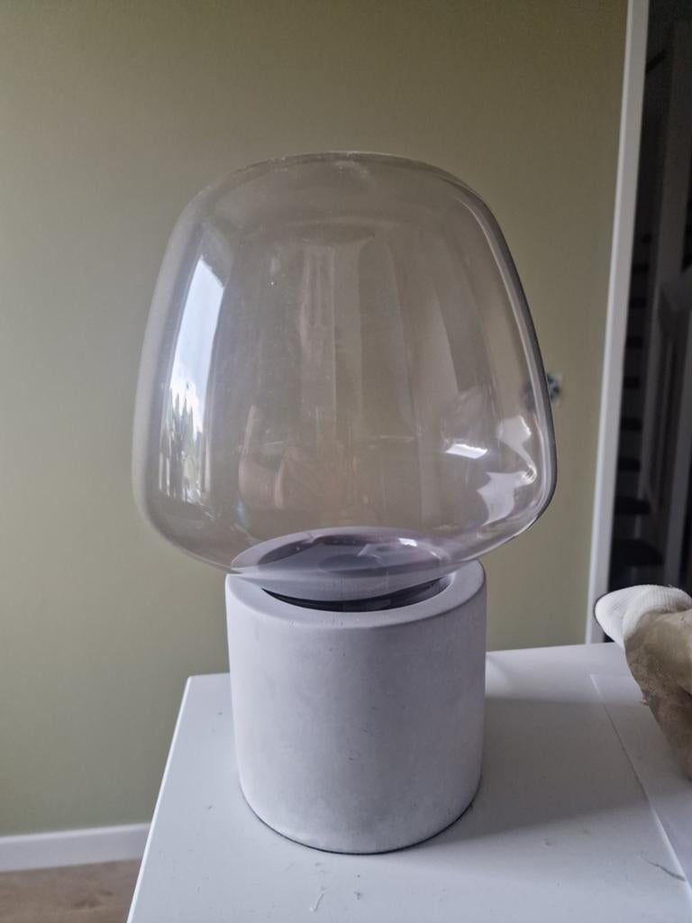 Nordlux tafellamp christina E27 met snoer, Huis en Inrichting, Lampen | Tafellampen, Ophalen, Zo goed als nieuw, Glas