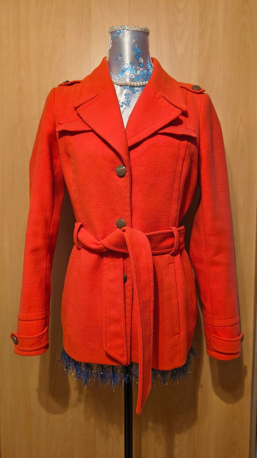 Esprit Oranje-rode Jas Maat 36 (S), Kleding | Dames, Ophalen of Verzenden, Zo goed als nieuw, Maat 36 (S), Rood