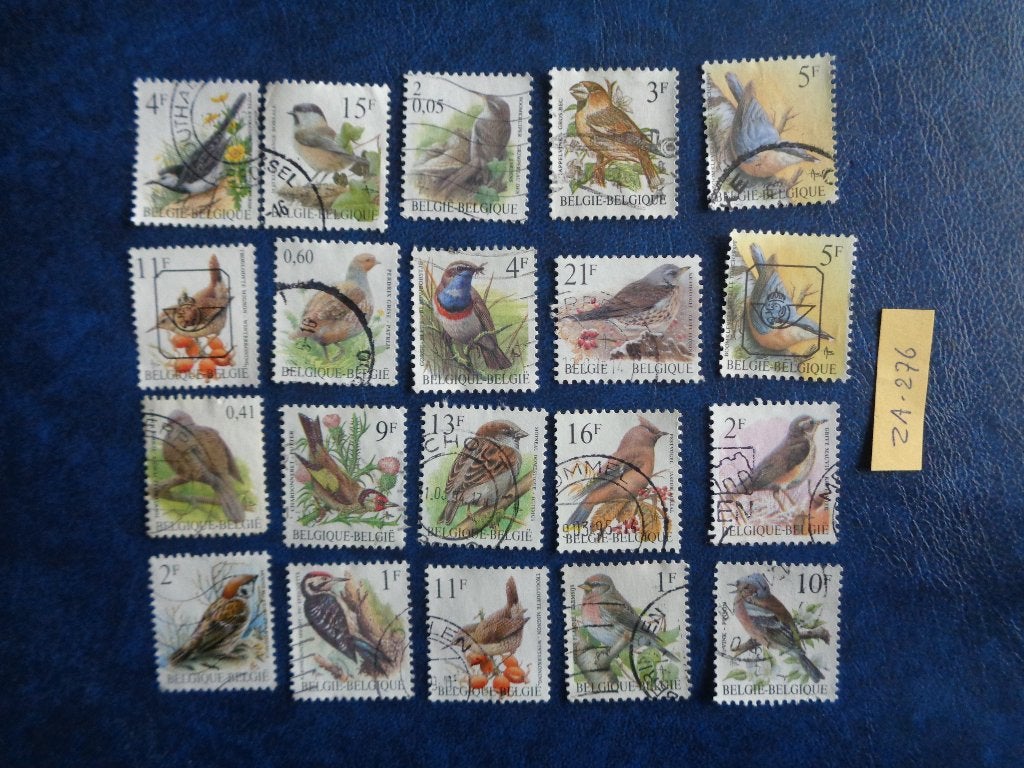 belgie - diverse vogels (za-276), Ophalen of Verzenden, Gestempeld