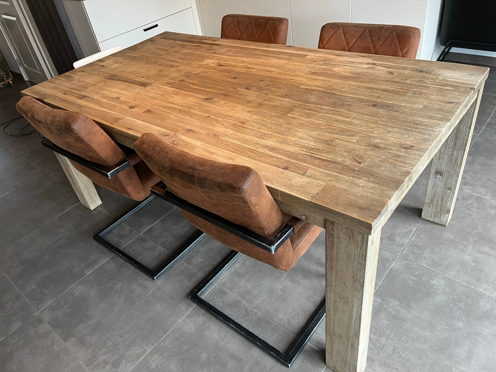 Henders&Hazel eettafel,salontafel, tv-meubel,wandrek,stoelen, Ophalen, Gebruikt, 50 tot 100 cm, 150 tot 200 cm