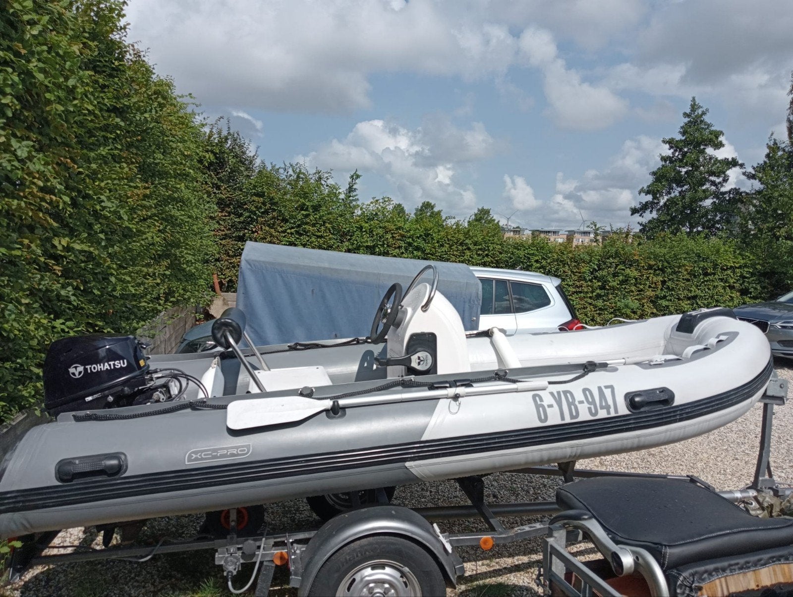 Rib Xc-pro 390 tohatsu 9.8 en aanhanger, Ophalen of Verzenden