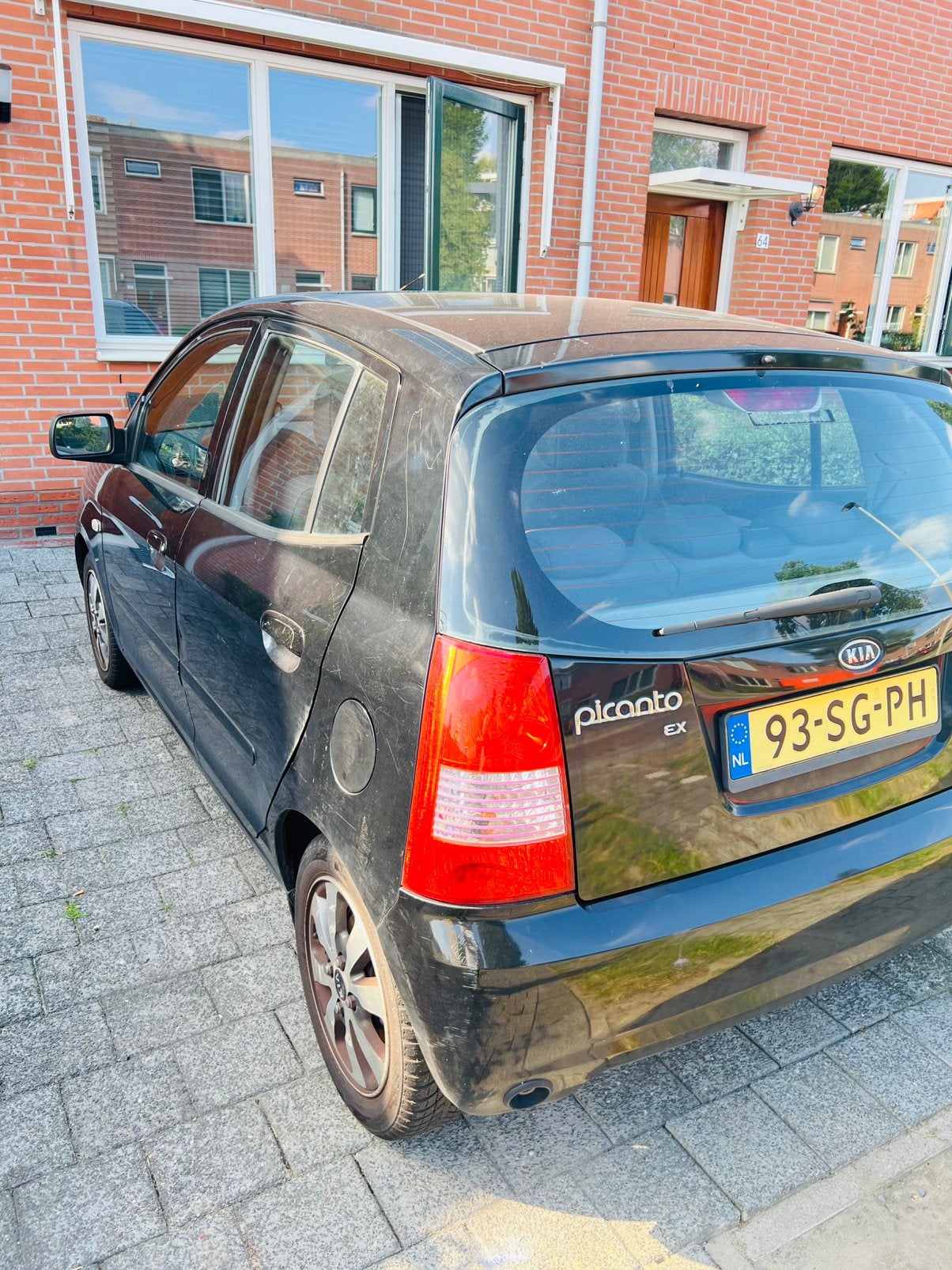 Kia Picanto 1.0 2006 Zwart 185000, Ophalen of Verzenden, Kia