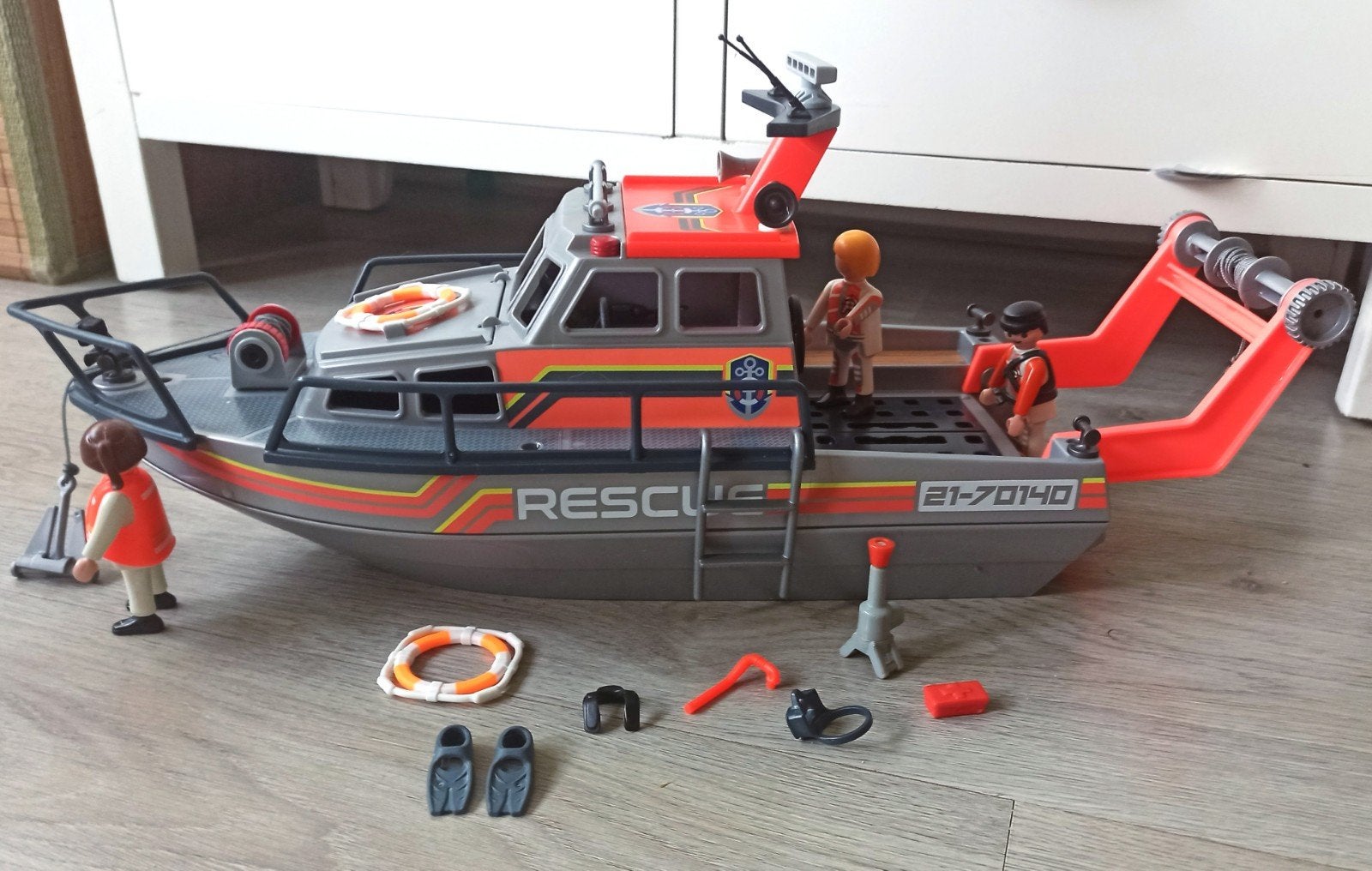 Playmobil Reddingsboot met figuren en accessoires, Kinderen en Baby's, Speelgoed | Playmobil, Gebruikt, Ophalen of Verzenden