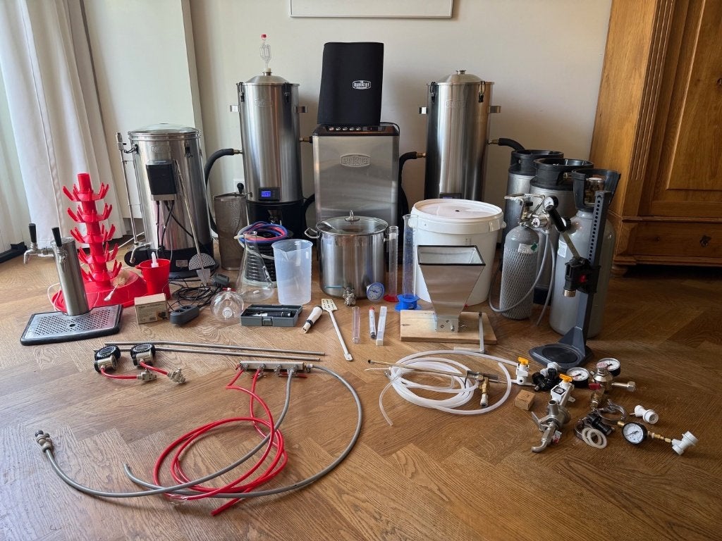 Zeer complete Grainfather bierbrouwset, Hobby en Vrije tijd, Ophalen, Gebruikt