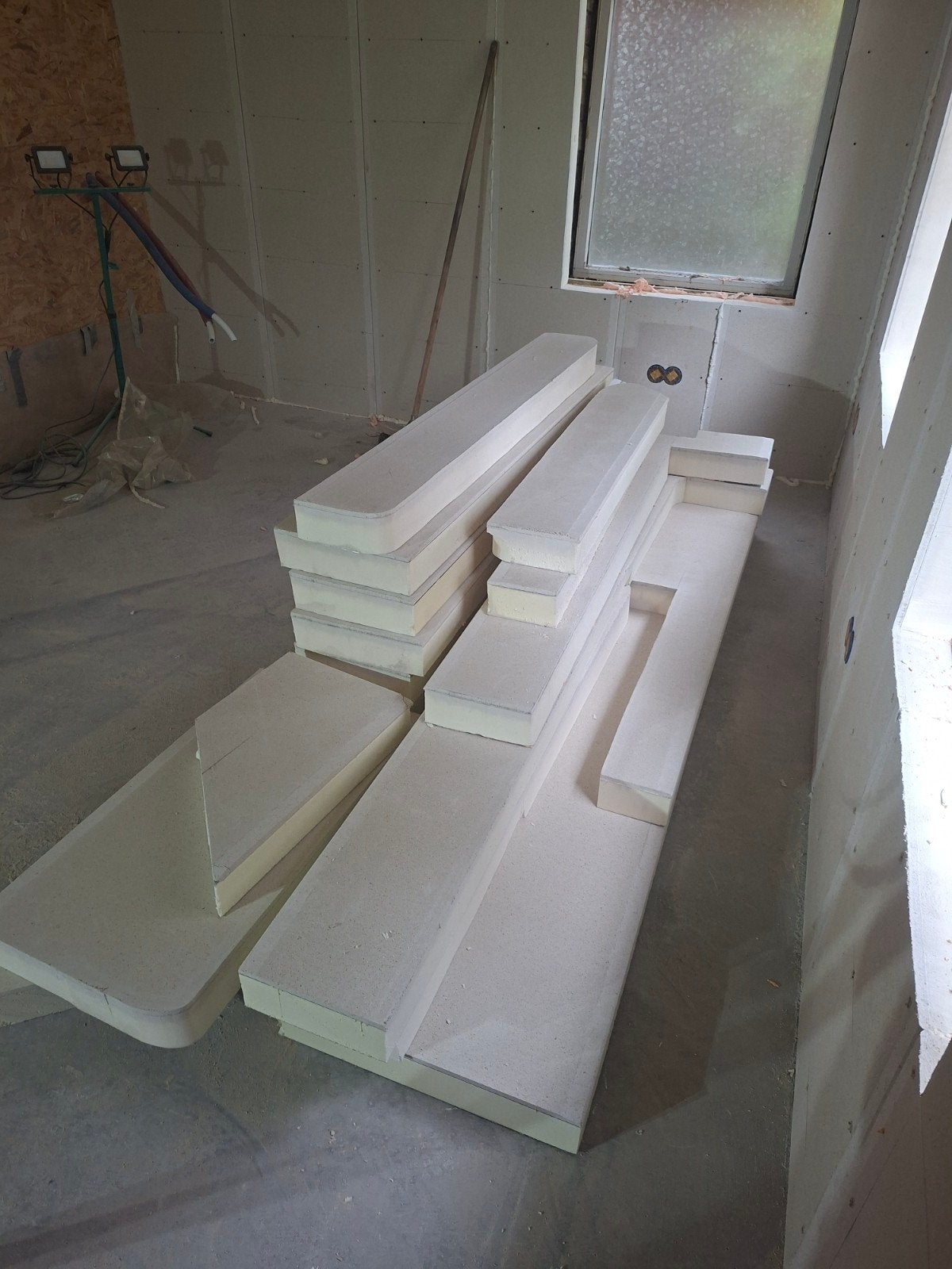 PIR + Fermacell platen 9cm, Ophalen, Zo goed als nieuw, 8 tot 12 cm, Hardschuim (Pir)