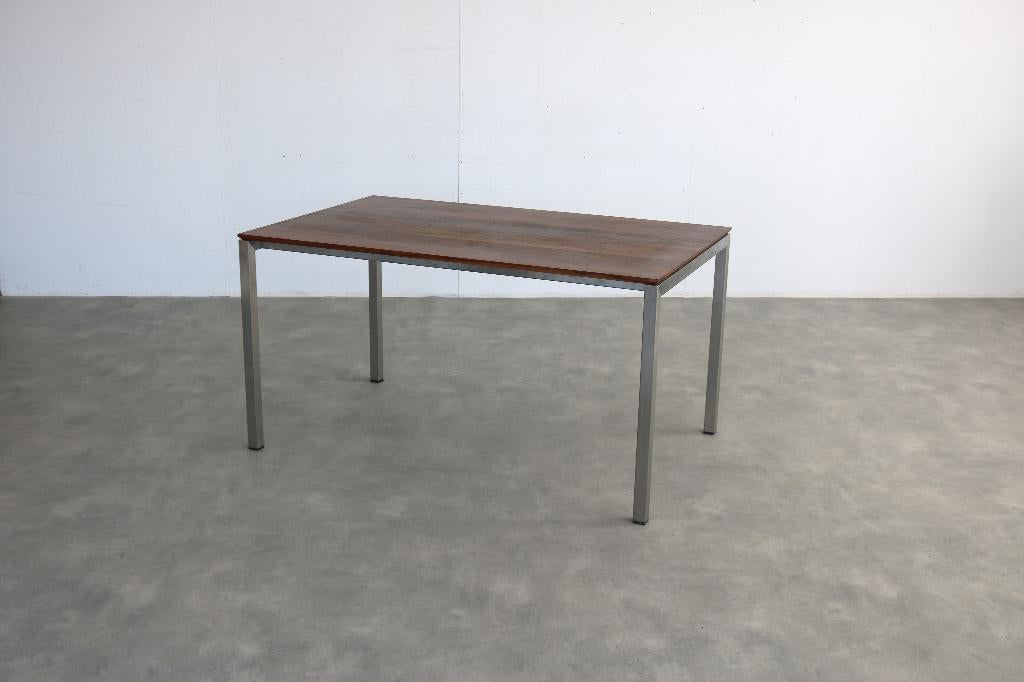 Bert Plantagie design tafel | eettafel | notenhout, Gebruikt, ., Overige materialen, 200 cm of meer