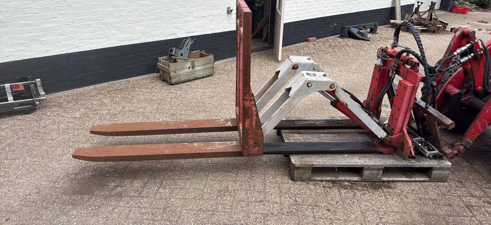 Palletlepels. Uitschuifbaar, sideshift., Ophalen, Overige, Transport