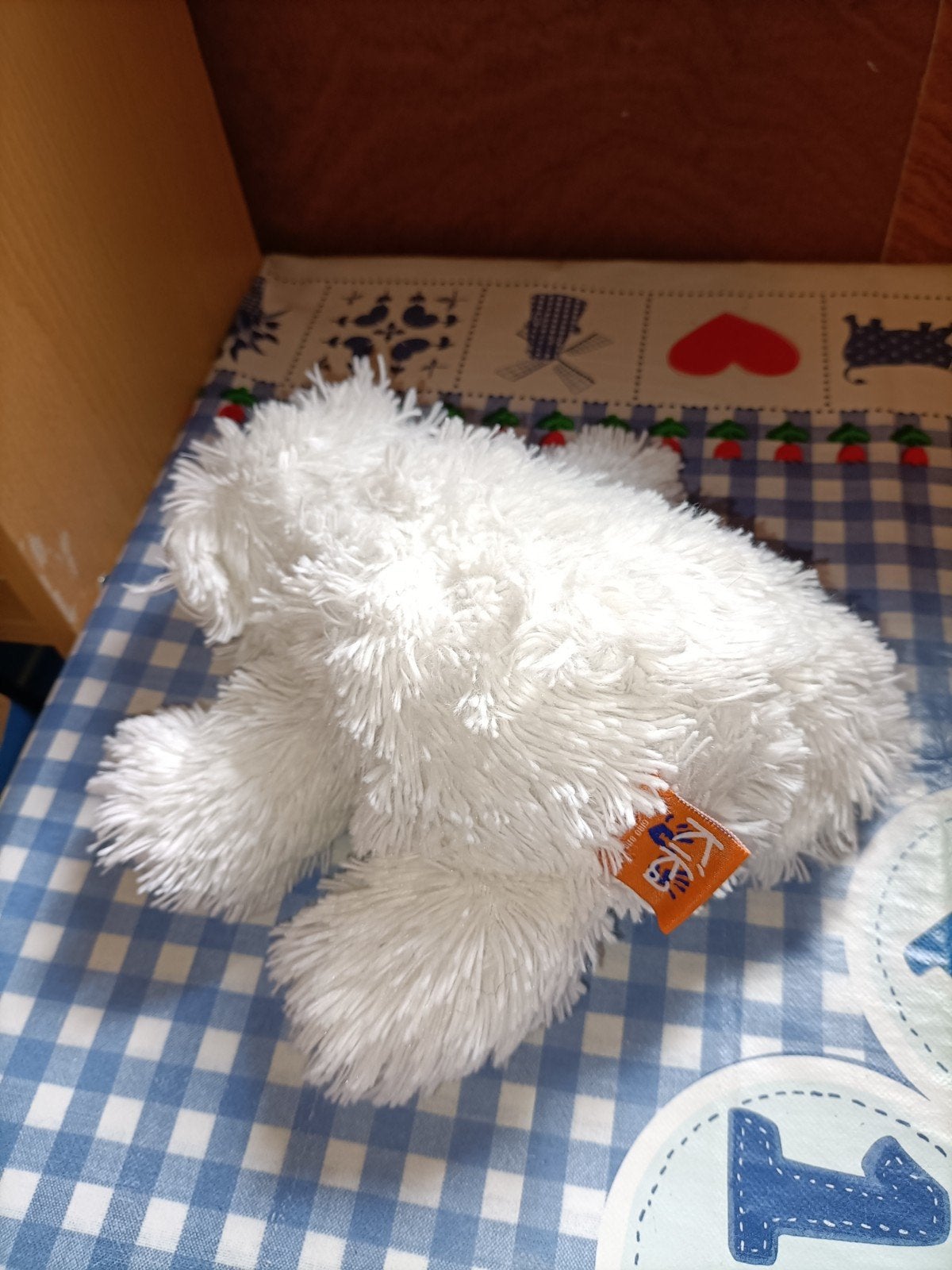 Witte Kika beer knuffel kleine versie 22 cm, Ophalen of Verzenden, Zo goed als nieuw, Beer