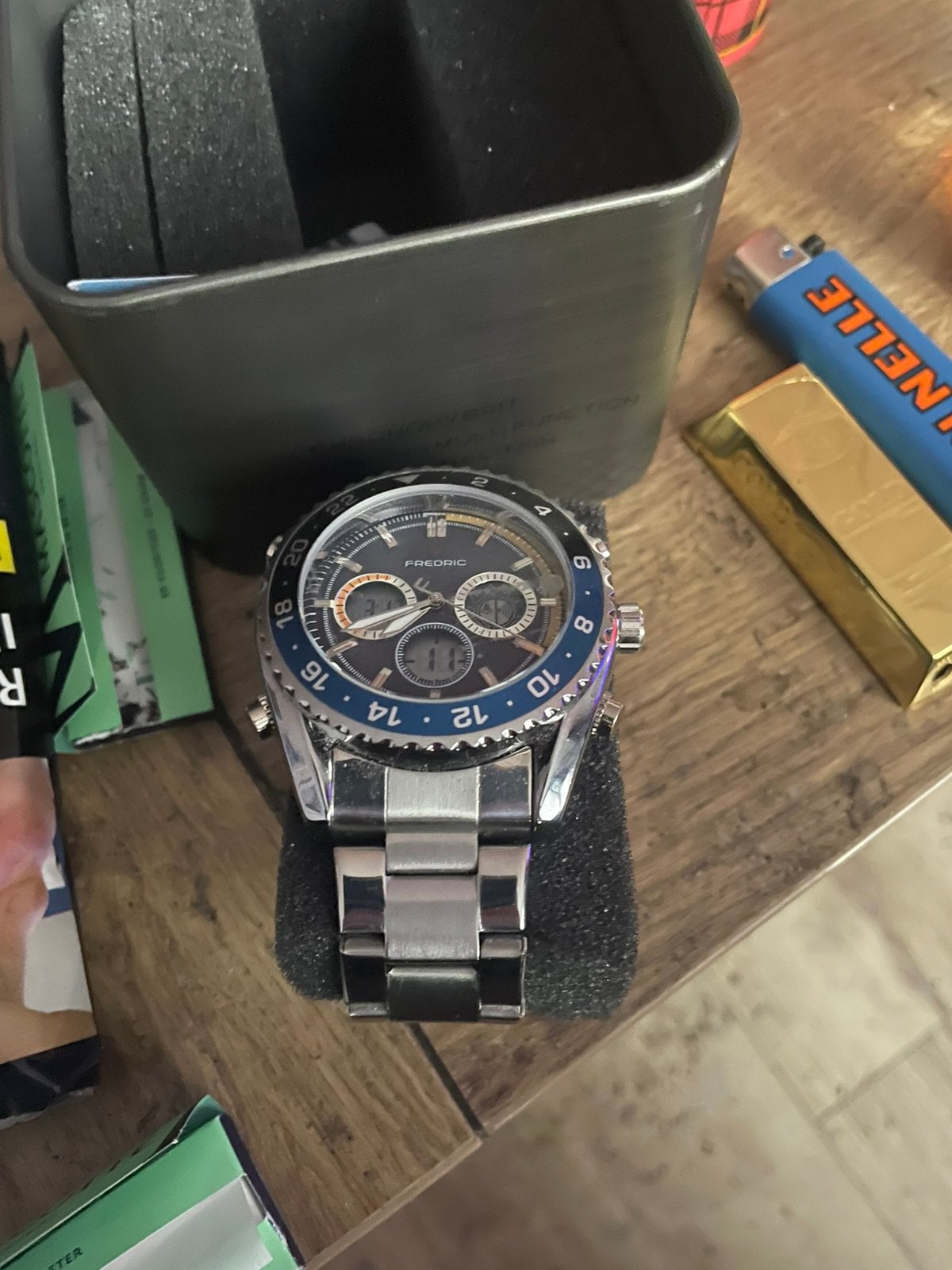 Te koop heren horloge, Ophalen, Zo goed als nieuw, Staal, Overige merken