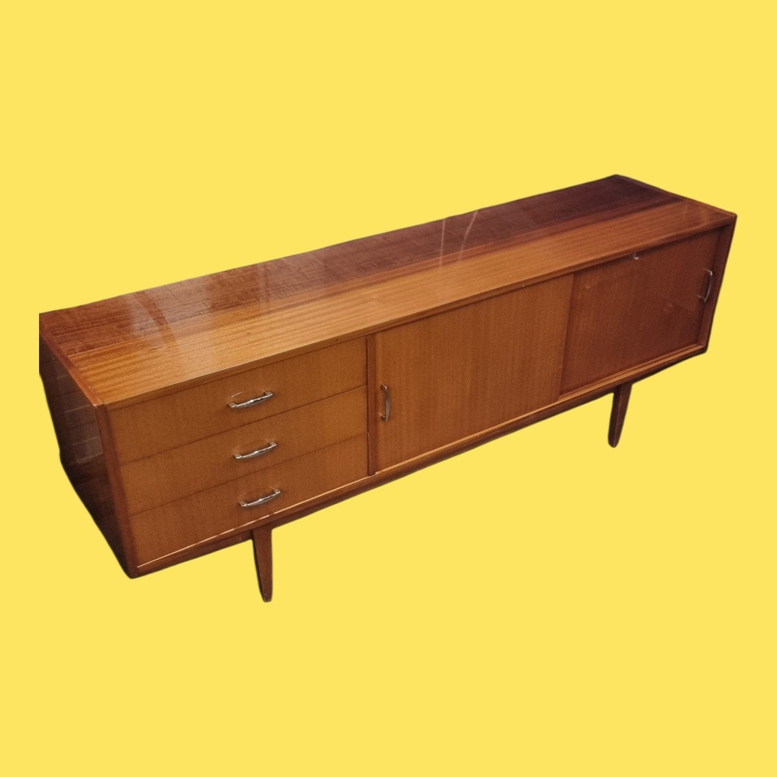 Vintage dressoir met lades mid century, ,, Ophalen of Verzenden, ,, ,