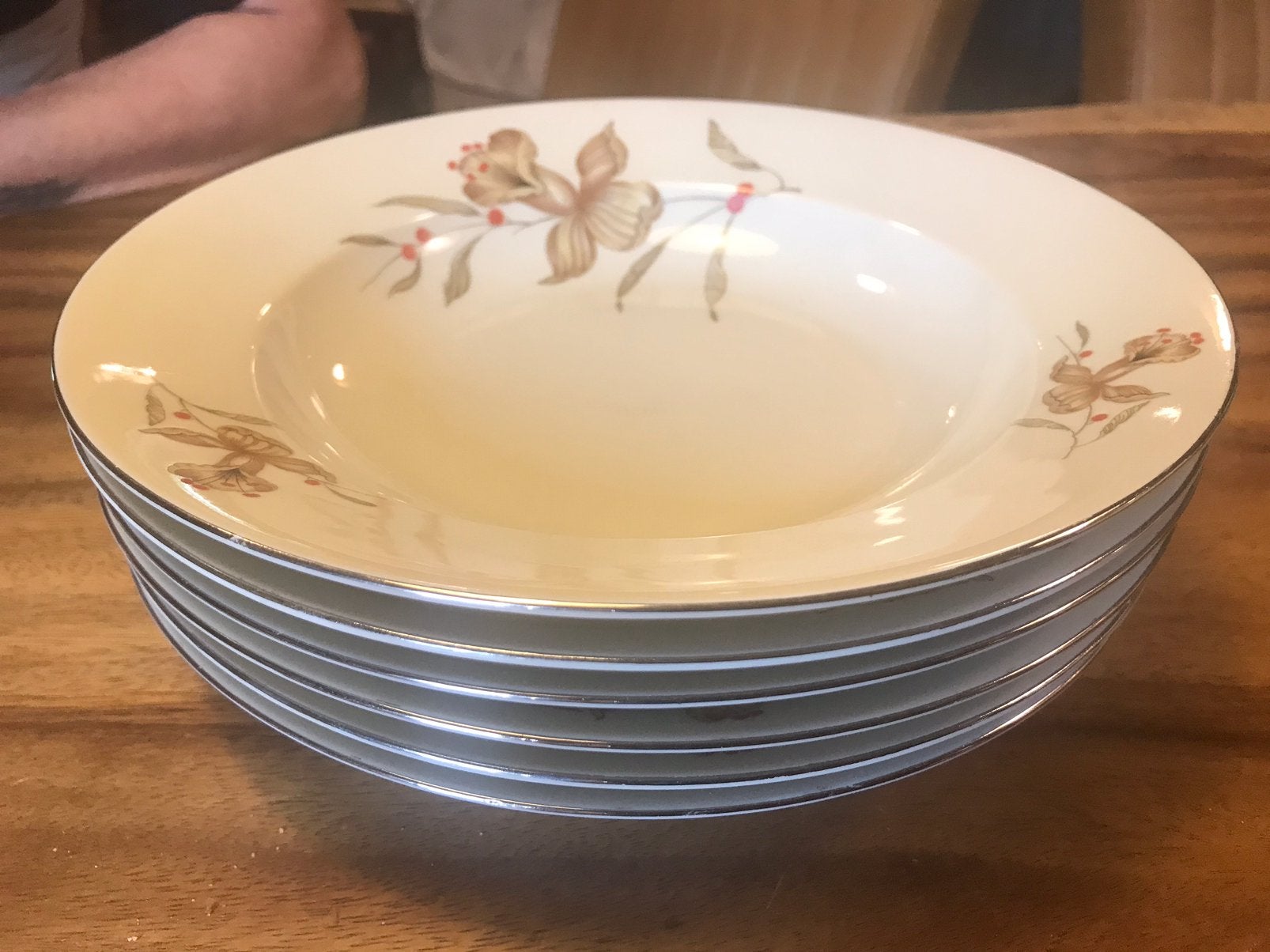 Spenzo Amsturdam,6 vintage diepe borden,doorsnee 24 cm, Antiek en Kunst, Ophalen of Verzenden