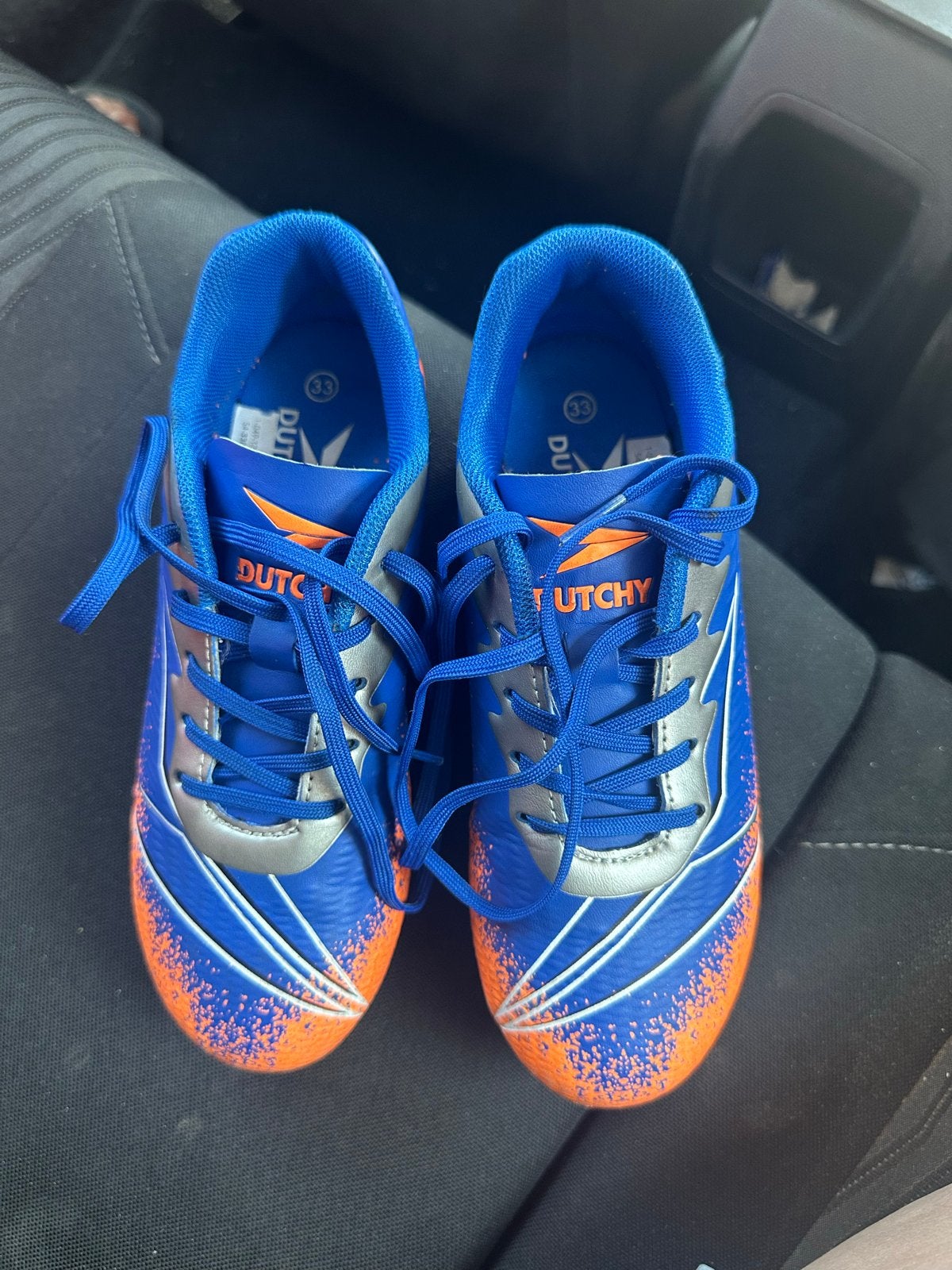 Voetbalschoenen maat 33 - Blauw/Oranje, Maat XS of kleiner, Ophalen of Verzenden, Nieuw, Schoenen